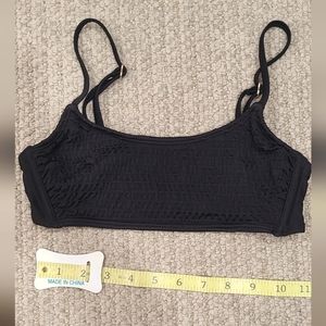 Target Scoop Neck Black Bikini Top